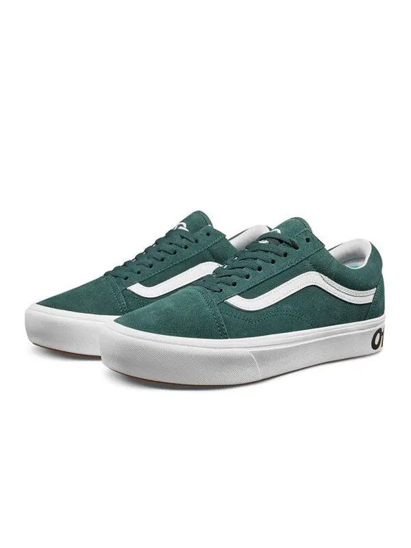 Кроссовки comfycush old skool 'green white' Vans — изображение 2 из 4, зеленый/белый