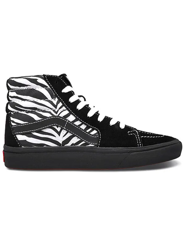 Кроссовки sk8-hi comfycush 'mixed media - black checker' Vans — изображение 2 из 4, черный