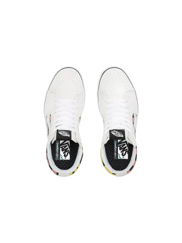 Кроссовки mixed media comfycush sk8-hi mixed media white/pink Vans — изображение 4 из 4, розовый/черный/желтый