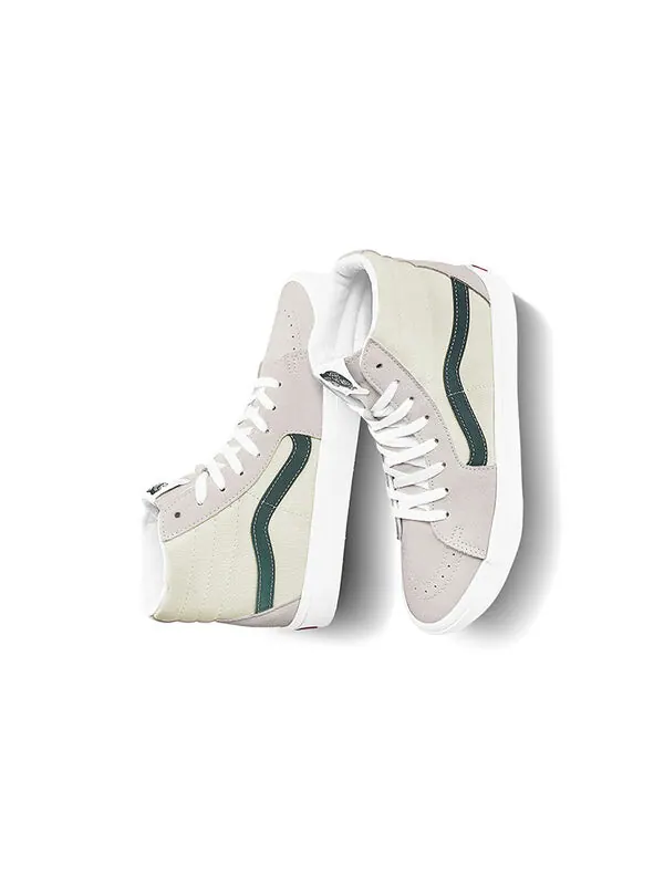 Кроссовки comfycush sk8-hi grey/green Vans — изображение 4 из 4, серый/зеленый