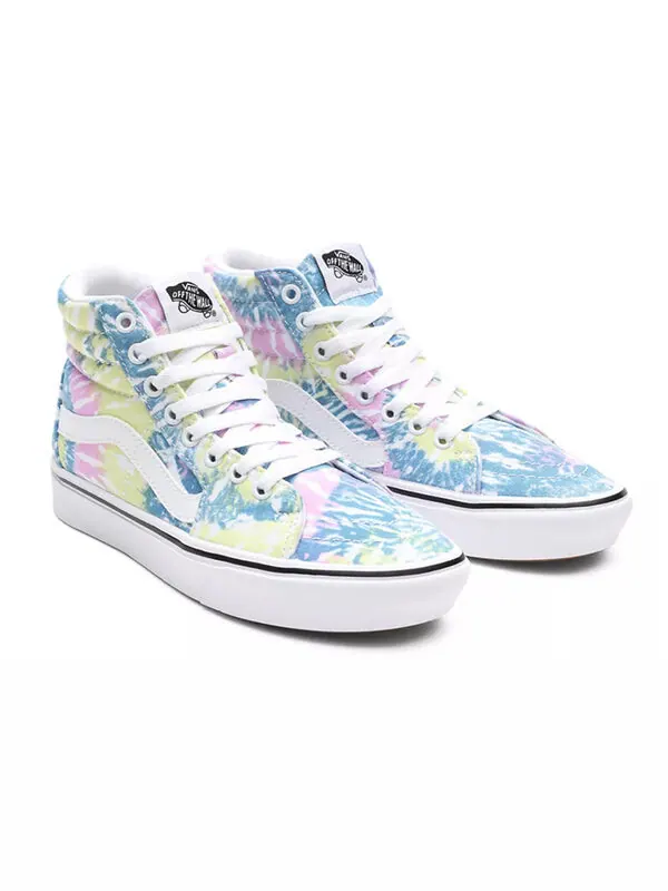 Кроссовки tie-dye comfycush sk8-hi multi-color Vans — изображение 3 из 4, мульти