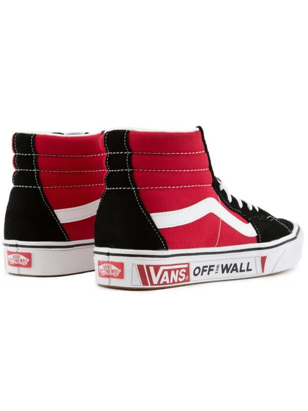 Кроссовки comfycush sk8-hi black/red Vans — изображение 4 из 4, черный/красный
