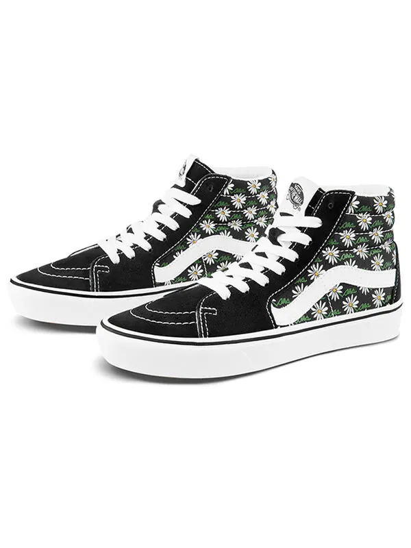 Кроссовки comfycush sk8-hi black/white Vans — изображение 2 из 4, черный