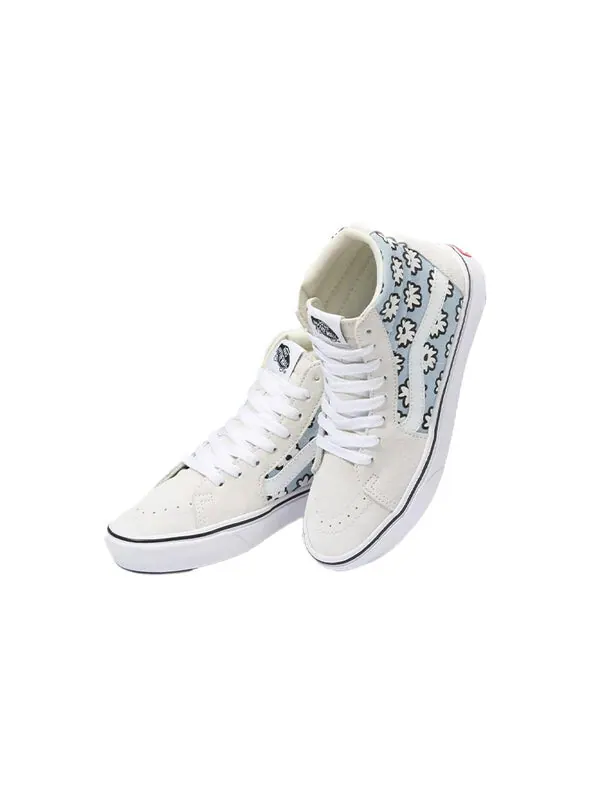 Кроссовки comfycush sk8-hi 'white blue' Vans — изображение 3 из 4, белый/синий