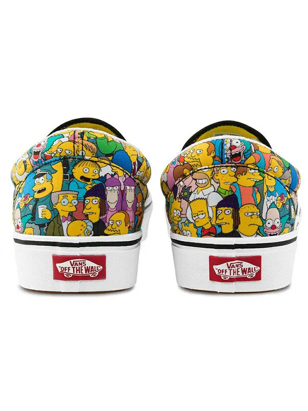 Кроссовки the simpsons x comfycush slip-on 'springfield' Vans — изображение 3 из 4, желтый/белый