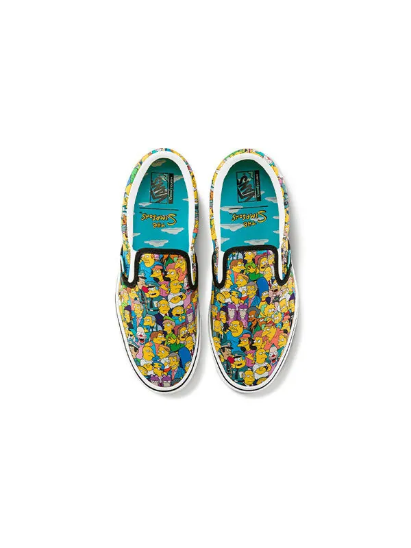 Кроссовки the simpsons x comfycush slip-on 'springfield' Vans — изображение 4 из 4, желтый/белый