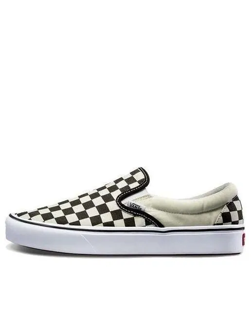 Кроссовки slip-on comfycush 'checkerboard' Vans — изображение 1 из 4, белый/черный