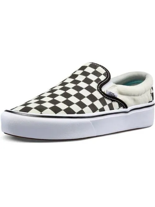 Кроссовки slip-on comfycush 'checkerboard' Vans — изображение 2 из 4, белый/черный
