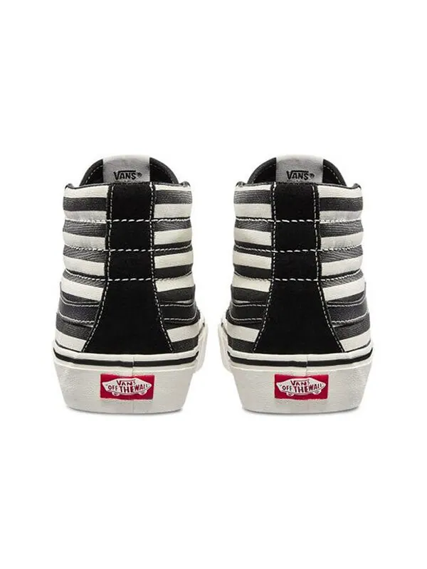 Кроссовки sk8-hi stripe high top shoes/sneakers black white Vans — изображение 4 из 4, черный/белый