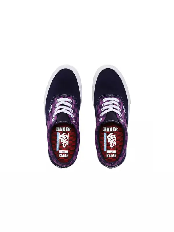 Кроссовки baker skateboards x era pro 'kader' Vans — изображение 4 из 4, белый/фиолетовый