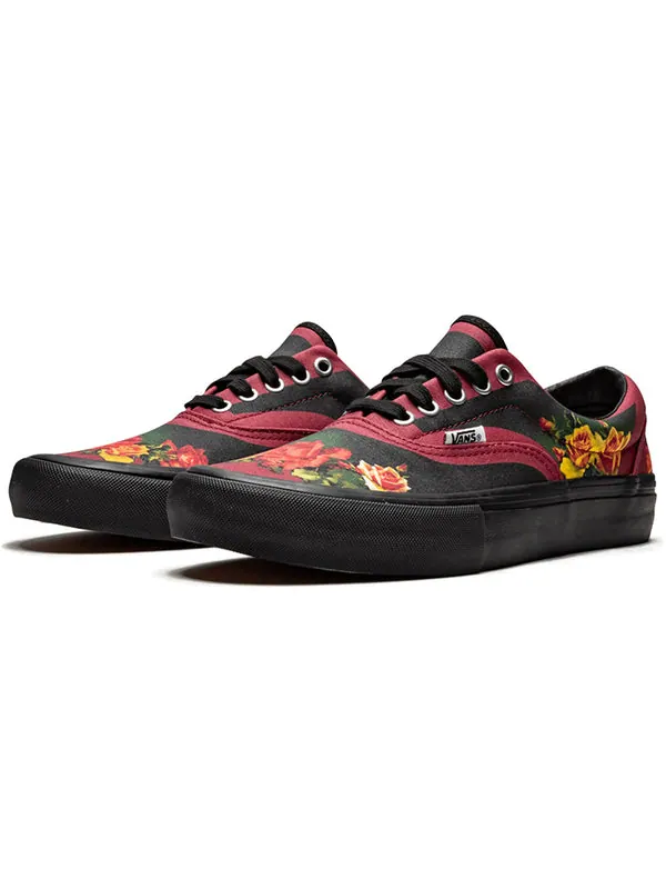 Кроссовки supreme x jean paul gaultier x era pro 'burgundy' Vans — изображение 2 из 3, красный/черный