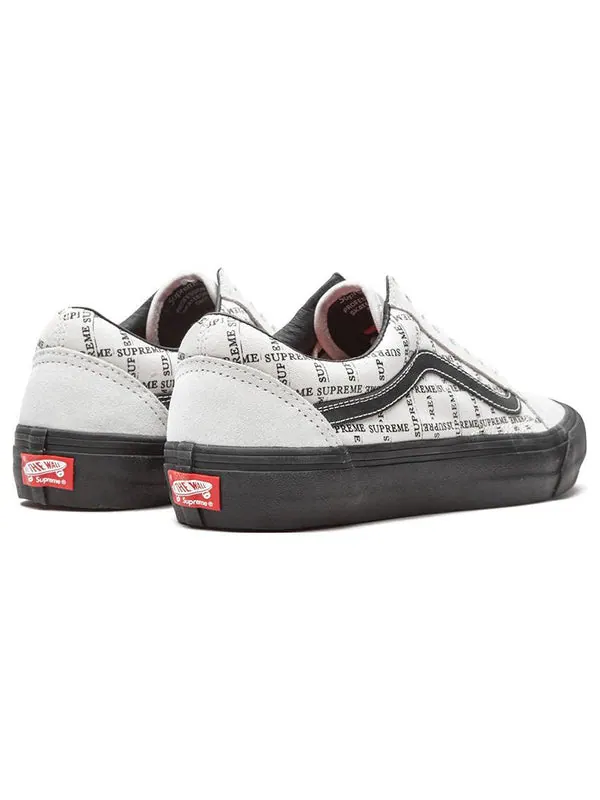Кроссовки supreme x old skool pro 'logo pattern - white' Vans — изображение 4 из 4, белый
