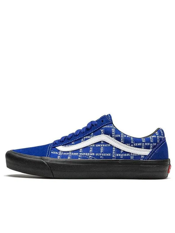 Кроссовки supreme x old skool pro 'logo pattern - royal' Vans — изображение 1 из 4, синий