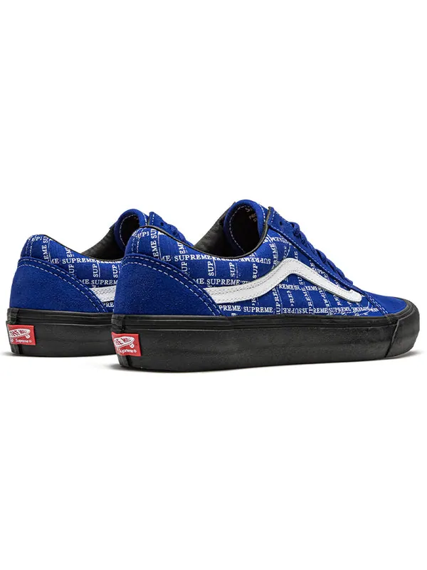 Кроссовки supreme x old skool pro 'logo pattern - royal' Vans — изображение 3 из 4, синий