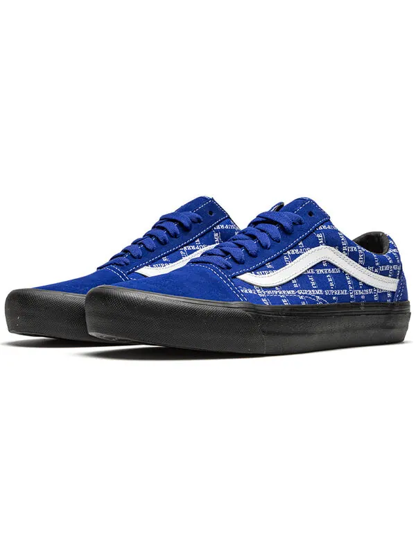 Кроссовки supreme x old skool pro 'logo pattern - royal' Vans — изображение 4 из 4, синий
