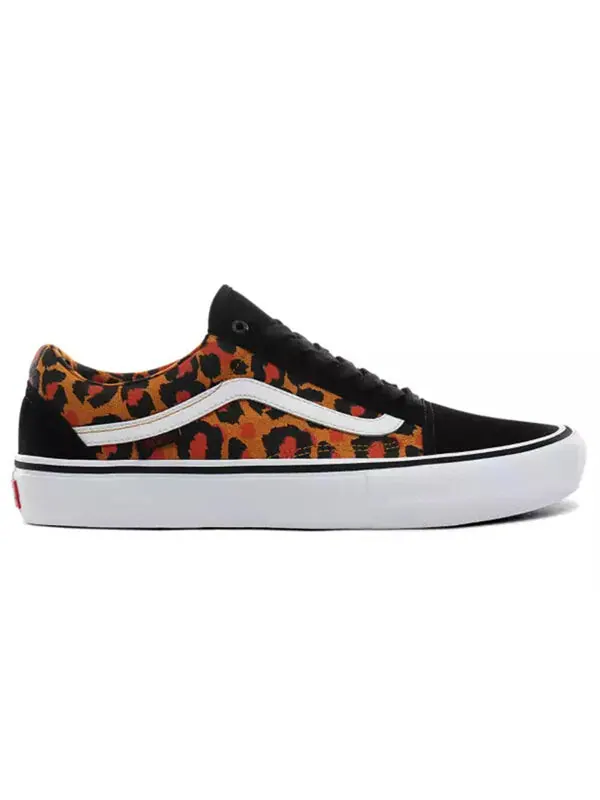 Кроссовки old skool pro 'leopard' Vans — изображение 2 из 4, черный/белый