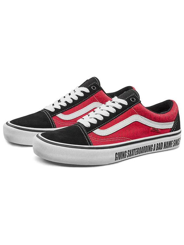 Кроссовки x baker old skool pro 'red white' Vans — изображение 2 из 4, красный/белый