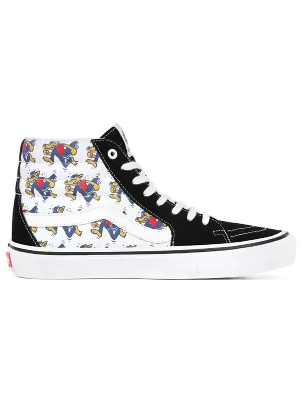 Кроссовки skate wolf sk8-hi pro 'black white' Vans — изображение 2 из 4, черный/белый