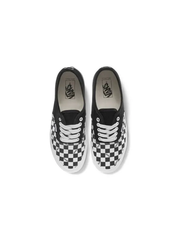 Кроссовки og authentic lx 'black checkerboard toe' Vans — изображение 3 из 4, черный