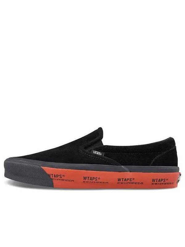 Кроссовки wtaps x og classic slip-on lx 'black red' Vans — изображение 1 из 4, черный/красный