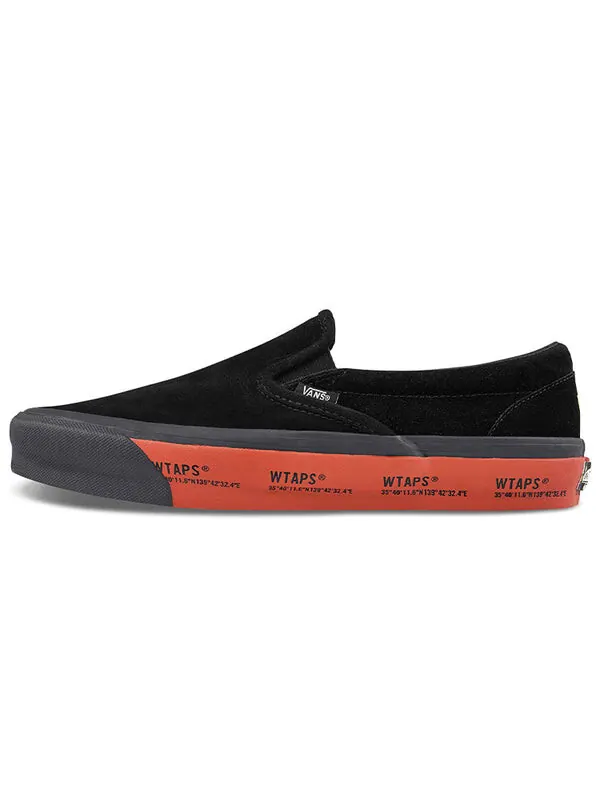Кроссовки wtaps x og classic slip-on lx 'black red' Vans — изображение 2 из 4, черный/красный