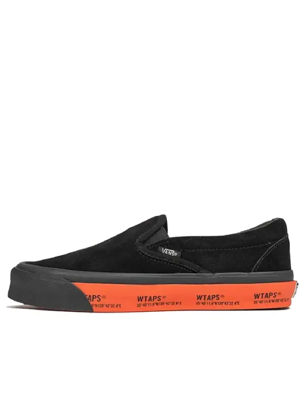 Кроссовки wtaps x classic slip-on lx 'black orange' Vans — изображение 1 из 1, черный