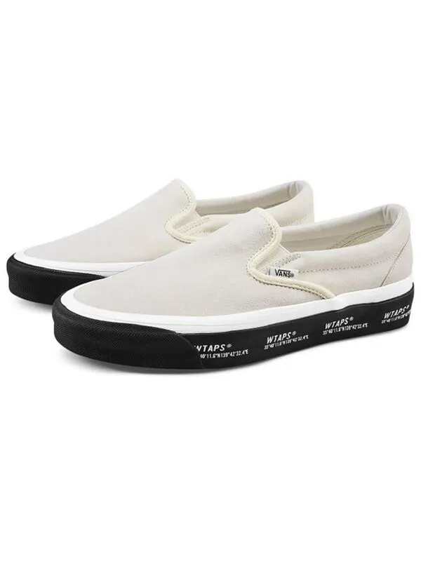Кроссовки wtaps x og classic slip-on lx 'grey black' Vans — изображение 3 из 4, серый/черный