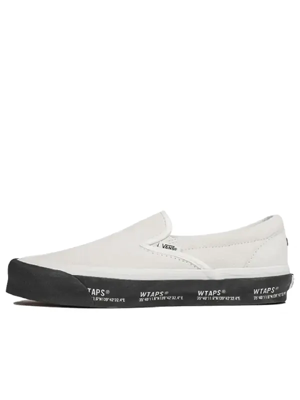 Кроссовки wtaps x classic slip-on lx 'white black' Vans — изображение 1 из 1, белый