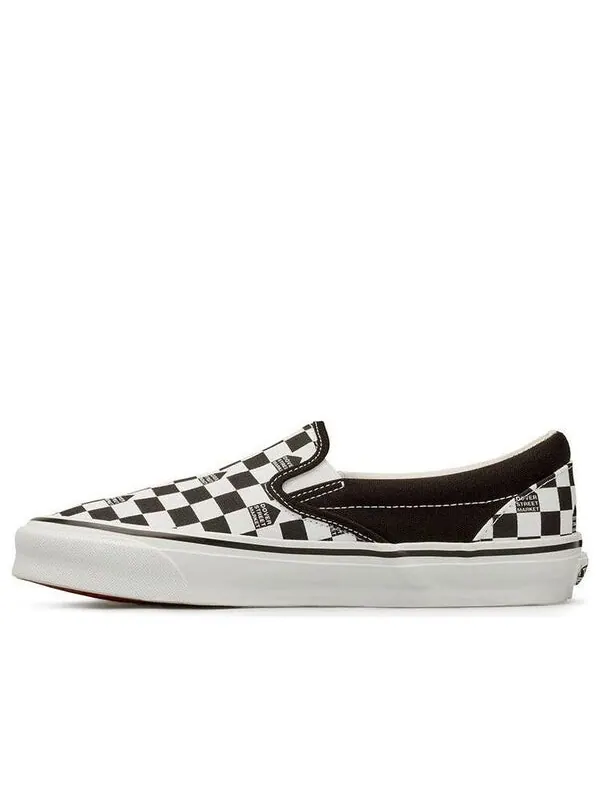 Кроссовки dover street market x og classic slip-on lx 'black white checkerboard' Vans — изображение 1 из 4, черный / белый