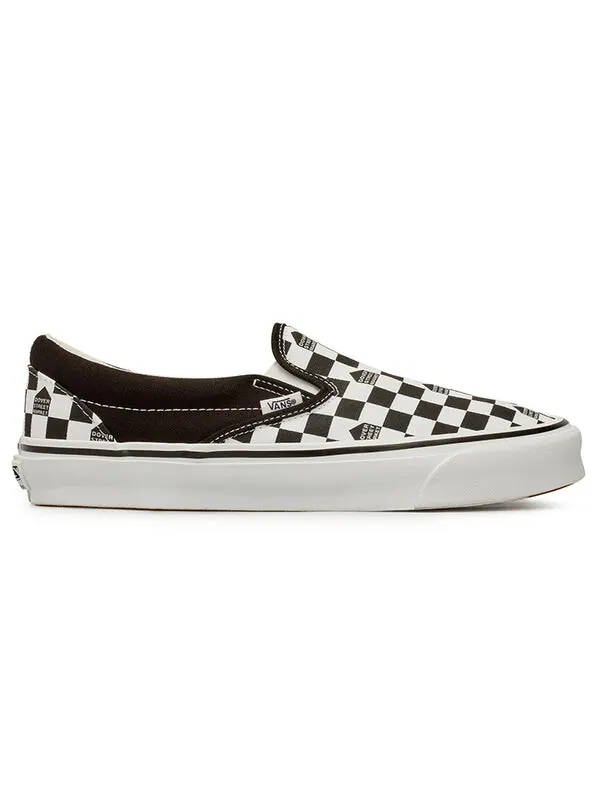 Кроссовки dover street market x og classic slip-on lx 'black white checkerboard' Vans — изображение 2 из 4, черный / белый
