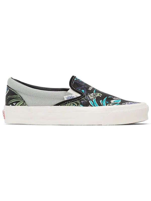 Кроссовки og classic slip-on lx 'parrot hawaiian - black' Vans — изображение 2 из 4, черный