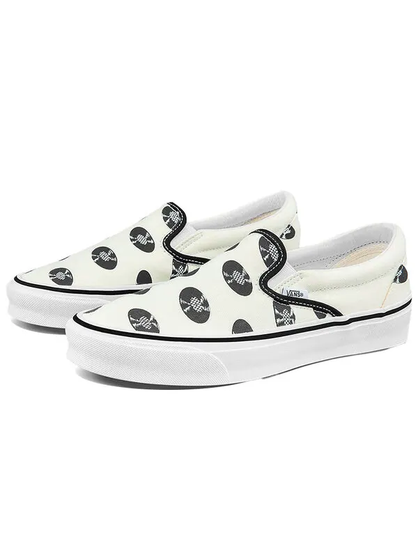 Кроссовки wacko maria x og classic slip-on lx 'white records' Vans — изображение 2 из 4, белый