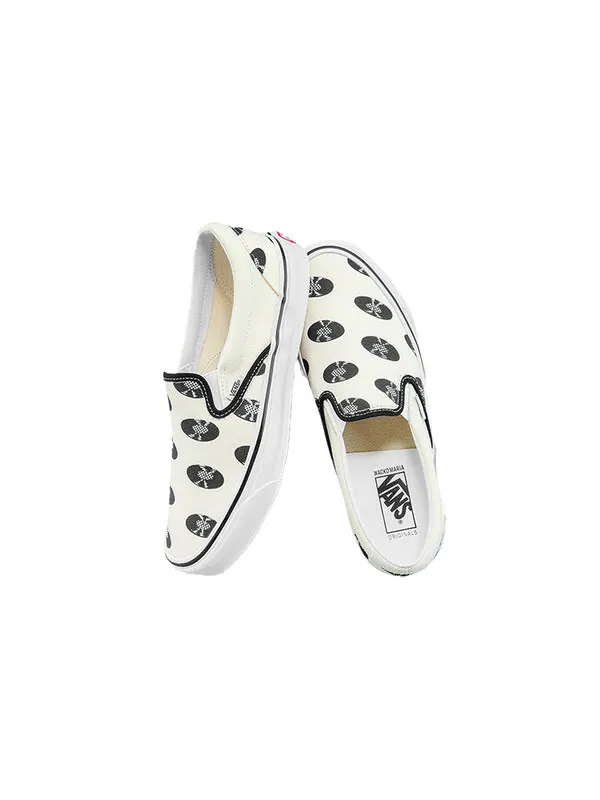 Кроссовки wacko maria x og classic slip-on lx 'white records' Vans — изображение 4 из 4, белый