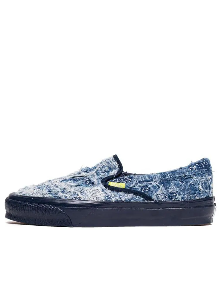 Кеды Vans FDMTL x OG Classic Slip-On LX 'Distressed Indigo' — изображение 1 из 4, синий