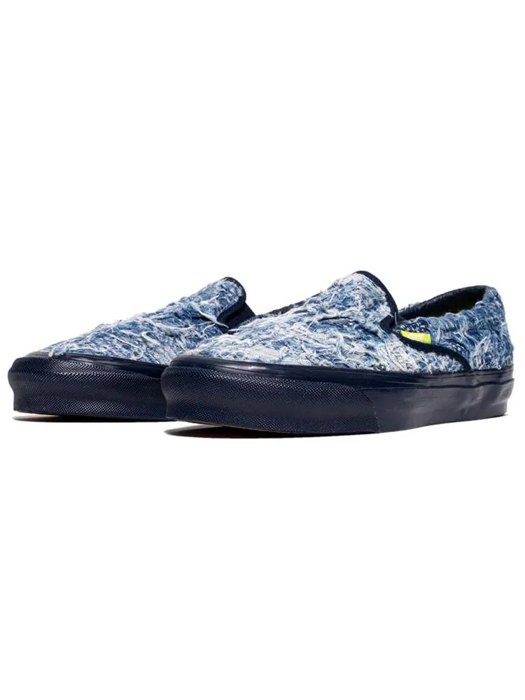 Кеды Vans FDMTL x OG Classic Slip-On LX 'Distressed Indigo' — изображение 2 из 4, синий