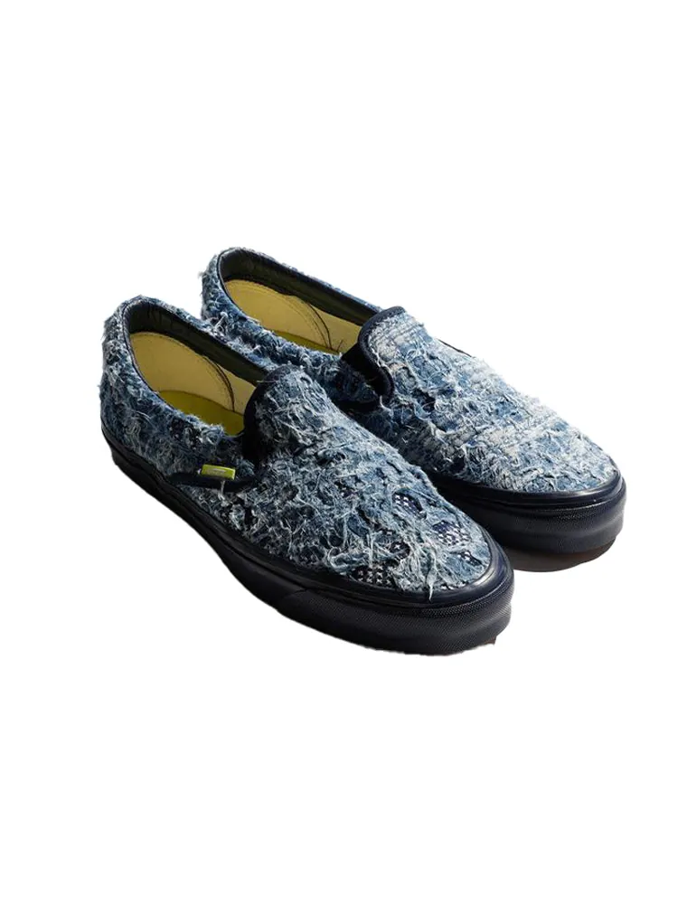 Кеды Vans FDMTL x OG Classic Slip-On LX 'Distressed Indigo' — изображение 3 из 4, синий