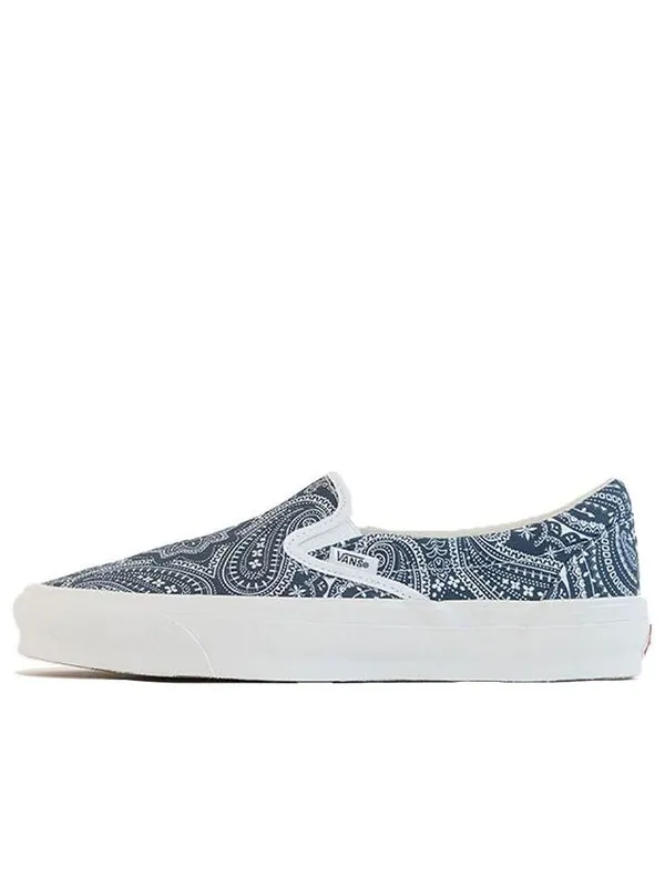 Кроссовки kith x vault og classic slip-on lx 'paisley' Vans — изображение 1 из 3, синий/белый