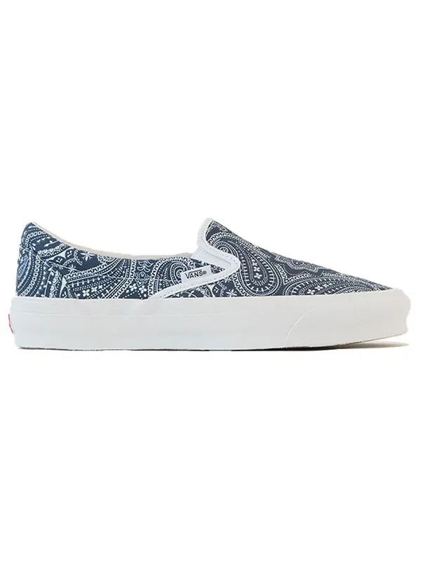 Кроссовки kith x vault og classic slip-on lx 'paisley' Vans — изображение 2 из 3, синий/белый