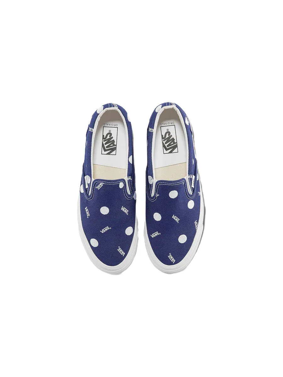 Кеды Vans OG Classic Slip-on LX Low Top Casual Skateboarding Shoes Unisex White Blue — изображение 3 из 5, белый