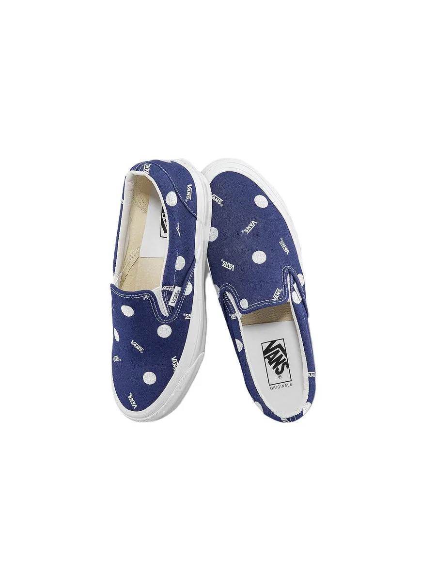 Кеды Vans OG Classic Slip-on LX Low Top Casual Skateboarding Shoes Unisex White Blue — изображение 4 из 5, белый