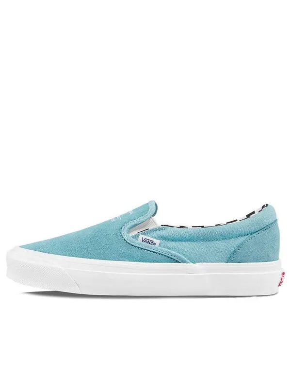 Кроссовки ray barbee x leica x og classic slip-on lx 'capturing the journey' Vans — изображение 1 из 4, светлый синий