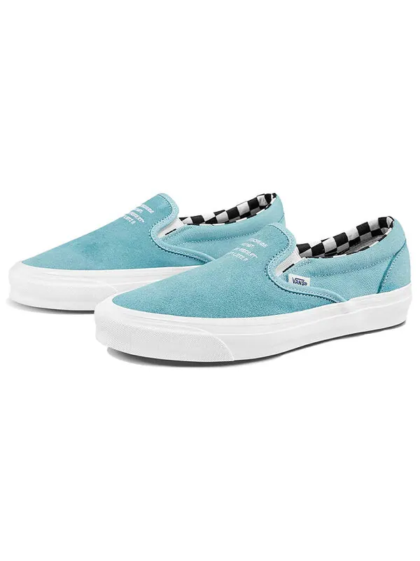 Кроссовки ray barbee x leica x og classic slip-on lx 'capturing the journey' Vans — изображение 2 из 4, светлый синий