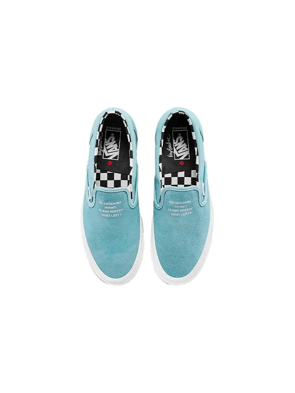 Кроссовки ray barbee x leica x og classic slip-on lx 'capturing the journey' Vans — изображение 3 из 4, светлый синий