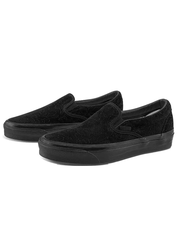 Кроссовки og classic slip-on lx 'velvet emboidery - leopard black' Vans — изображение 2 из 4, черный