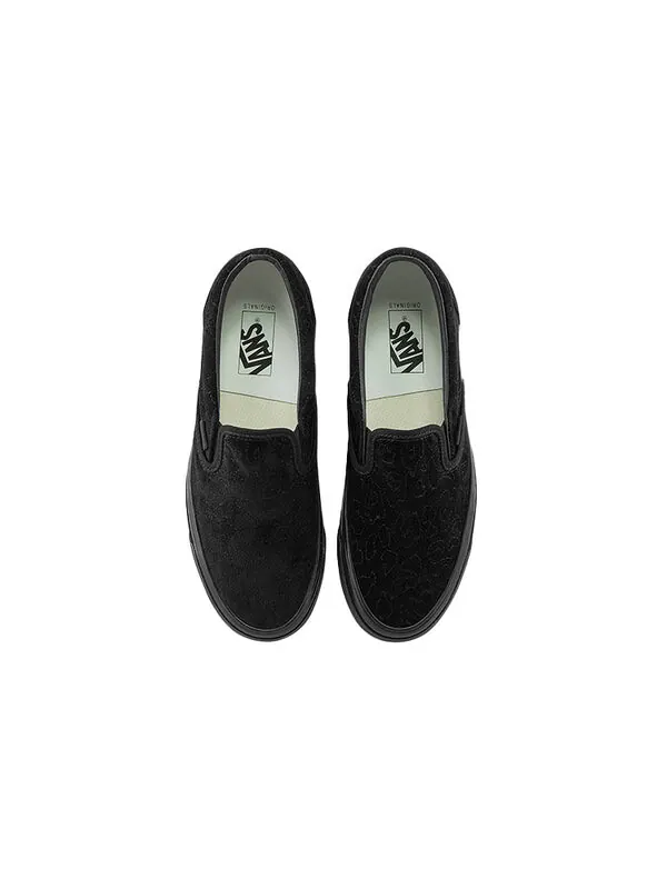 Кроссовки og classic slip-on lx 'velvet emboidery - leopard black' Vans — изображение 3 из 4, черный