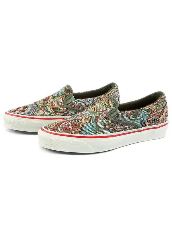 Кроссовки nigel cabourn x og classic slip-on lx 'carpet green mix' Vans — изображение 2 из 4, мульти