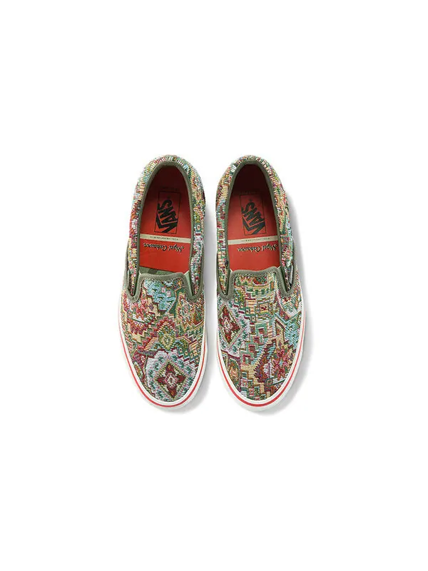 Кроссовки nigel cabourn x og classic slip-on lx 'carpet green mix' Vans — изображение 3 из 4, мульти