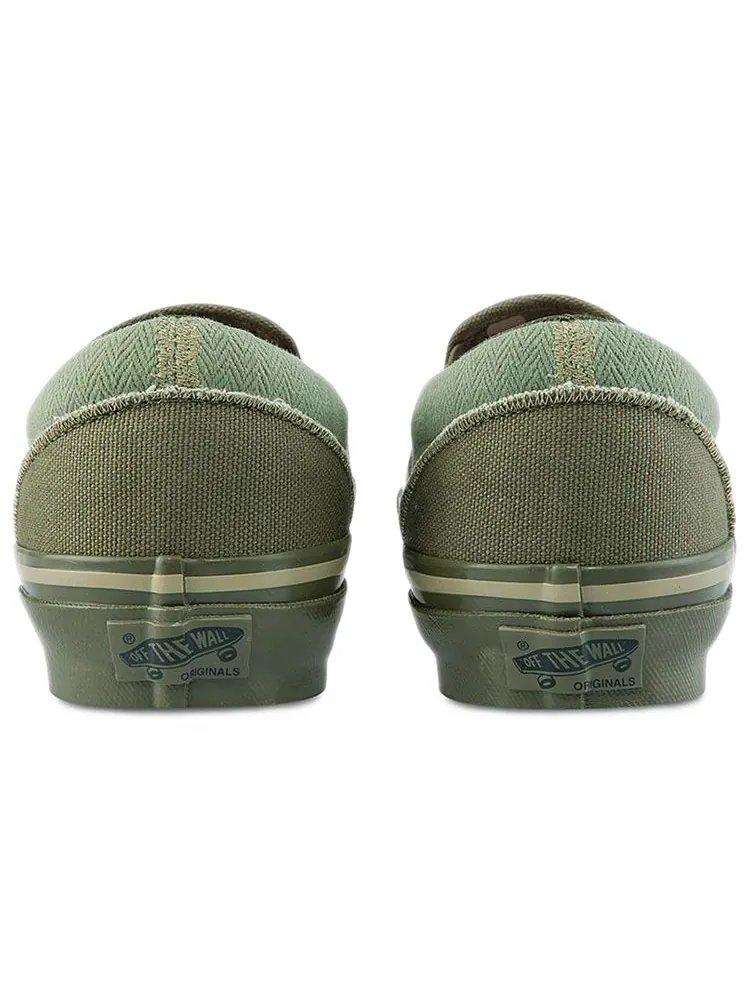 Кеды Vans Nigel Cabourn x OG Classic Slip-On LX 'USMC Army Mix' — изображение 5 из 5, зеленый