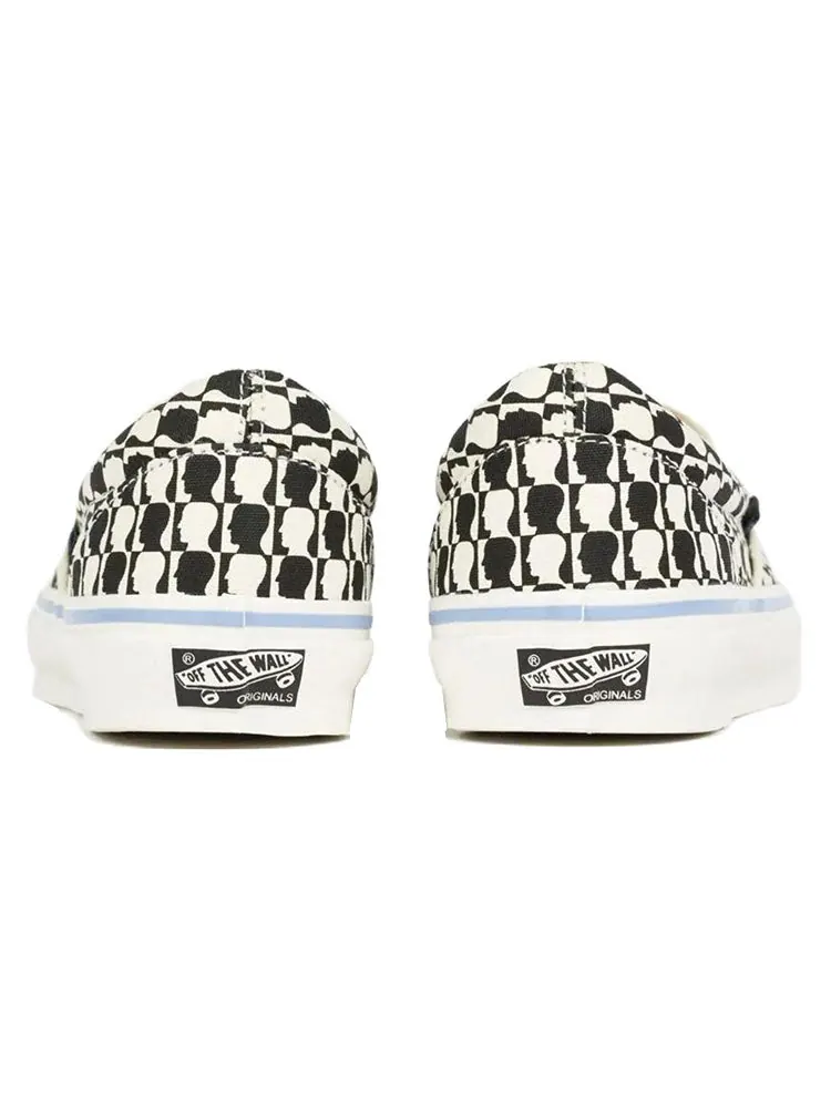 Кеды Vans Brain Dead x OG Classic Slip-On LX 'Black White Checkerboard' — изображение 4 из 4, белый