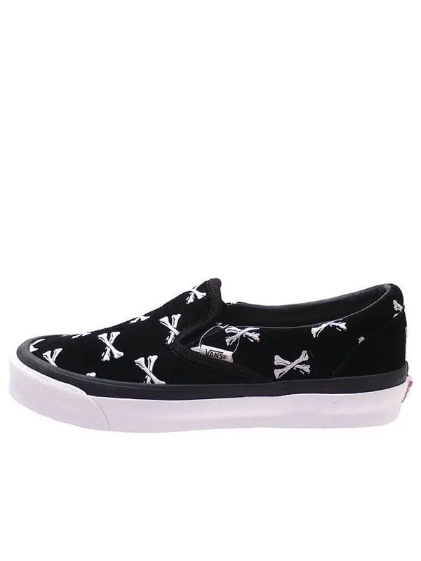 Кроссовки wtaps x og classic slip-on lx 'bones' Vans — изображение 1 из 4, черный/белый